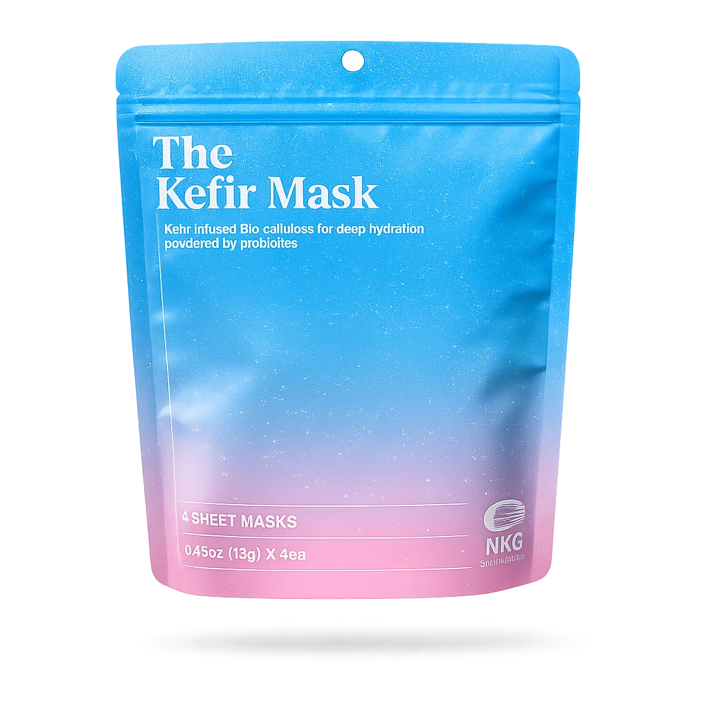 Kefir Probiotics Bio Cellulose Mask Made in Japan floating 3D product image
